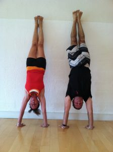 Kim & Russ Imlay teach inversions practice at San Diego Yoga Studio